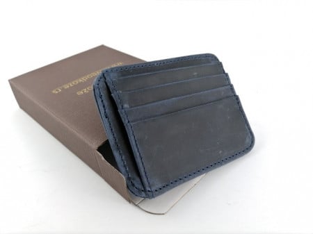 Držač za kartice i novac card holder plavi brušeni - Jeans