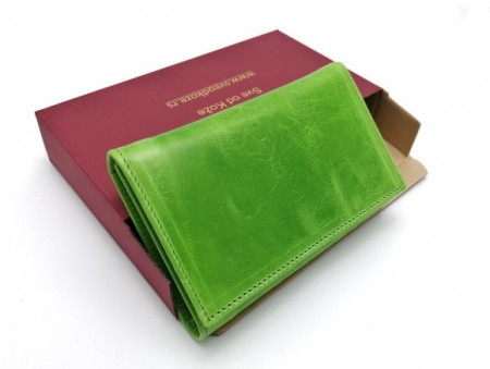 Ženski kožni novčanik Moderna Limeta zeleni