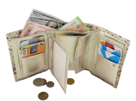 Ženski novčanik od prirodne kože Gracia bež zmija - Img 6