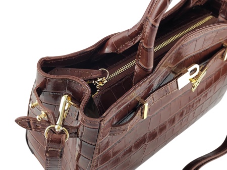 Ženska kožna tašna Everyday Elegance konjak - Img 3