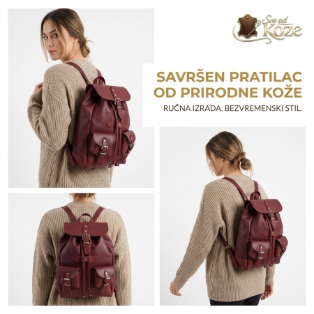 Bordo ženski kožni ranac Vibe - Img 2