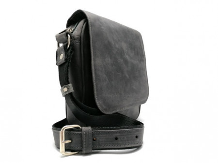 Kožna torba Leather siva brušena - Img 2