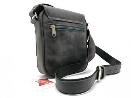 Kožna torba Leather siva brušena - Img 3