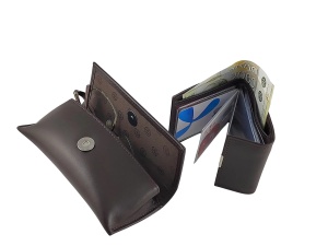 Muški Kožni Set — Futrola za Naočare + Novčanik, Braon - Img 3