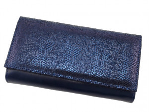 Najveći kožni ženski novčanik Glamur plavi mistik