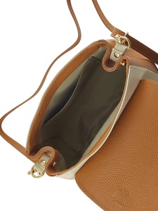 Ženska kožna torbica „City Chic” – camel bež - Img 4