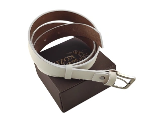 Beli elegantni ženski kožni kaiš - Img 4