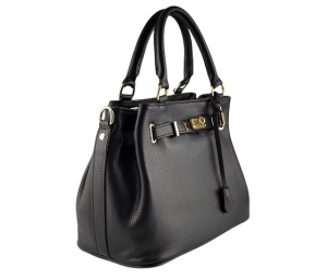 Crna ženska torba od kože Firenca - Img 3