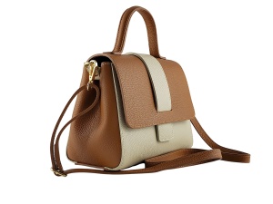 Ženska kožna torbica „City Chic” – camel bež