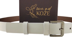 Beli elegantni ženski kožni kaiš