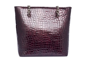 Elegantna velika bordo torba od kože Lara - Img 3