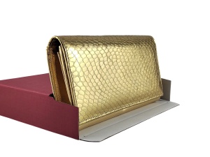 Kožni ženski novčanik Pariz snake gold - Img 3