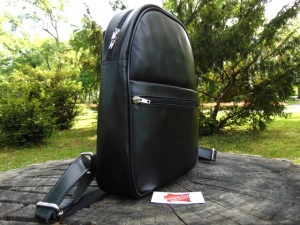 Unisex kožni ranac crni