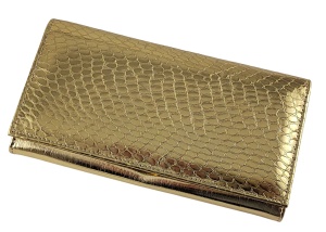 Kožni ženski novčanik Pariz snake gold