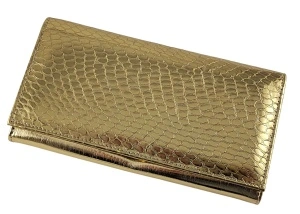Kožni ženski novčanik Pariz snake gold