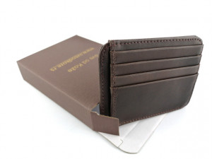 Držač za kartice i novac card holder tamno braon