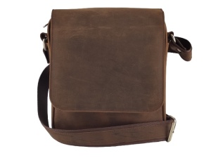 Velika Leather svetlo braon brušena kožna torba