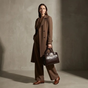 Ženska kožna tašna Everyday Elegance braon