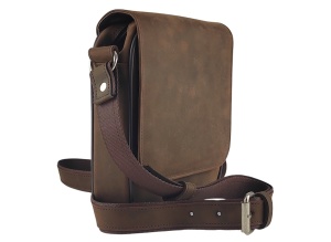 Kožna torba Leather braon brušena
