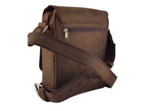Velika Leather svetlo braon brušena kožna torba - Img 3