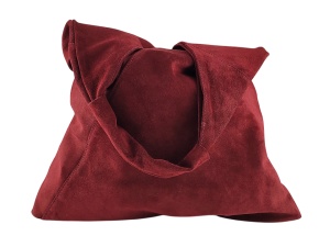 Velika bordo ženska torba od prevrnute kože Shopper - Img 2