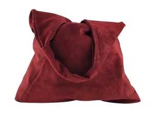 Velika bordo ženska torba od prevrnute kože Shopper - Img 2