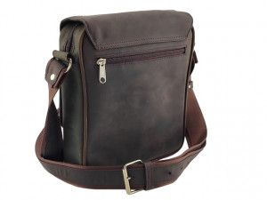Velika Leather braon brušena kožna torba - Img 3