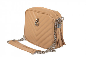 Ženska kamel torbica od kože Zoi - Img 4