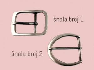 Ženski kaiš od prevrnute kože tamno braon - Img 6