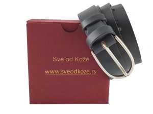 Tamno sivi elegantni ženski kožni kaiš