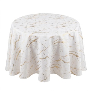 Față de masă rotundă marmură auriu, teflonată, elegantă
