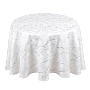 Față de masă rotundă marmură argintiu, teflonată, elegantă