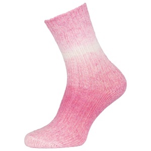 Sosete lana merino, multicolor, roz