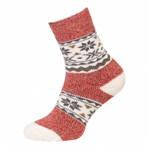 Sosete lana alpaca caramizie