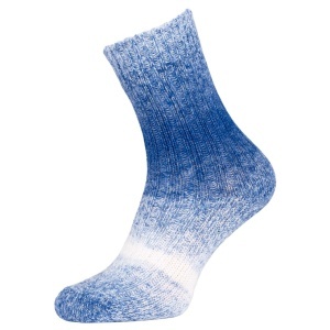Sosete lana merino, multicolor, albastru