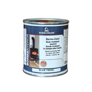 BORMA COLOR - Vopsea pentru metal si ciment rezistenta la temperaturi inalte 125 ml