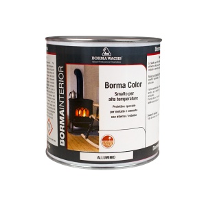 BORMA COLOR - Vopsea pentru metal si ciment rezistenta la temperaturi inalte 750 ml negru - Img 3