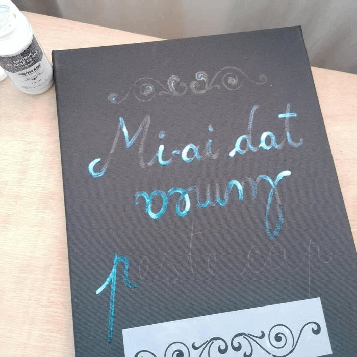 Tutorial tablou citate Valentines Day