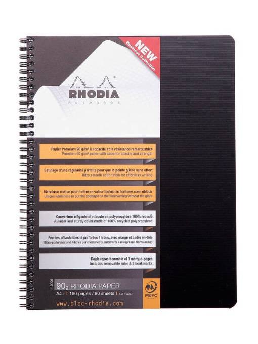 Rhodiactive NoteBook A4+ 80 file 90g Rhodia 119900C