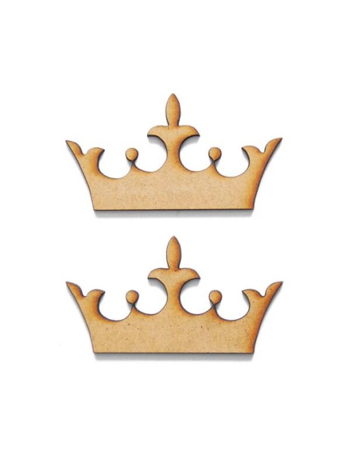 Set 2 ornamente MDf Coroana OBJE68 Ilyas