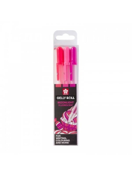 Set 3 pixuri Gelly Roll Moonlight Fluo Sakura POXPGBMOO3A