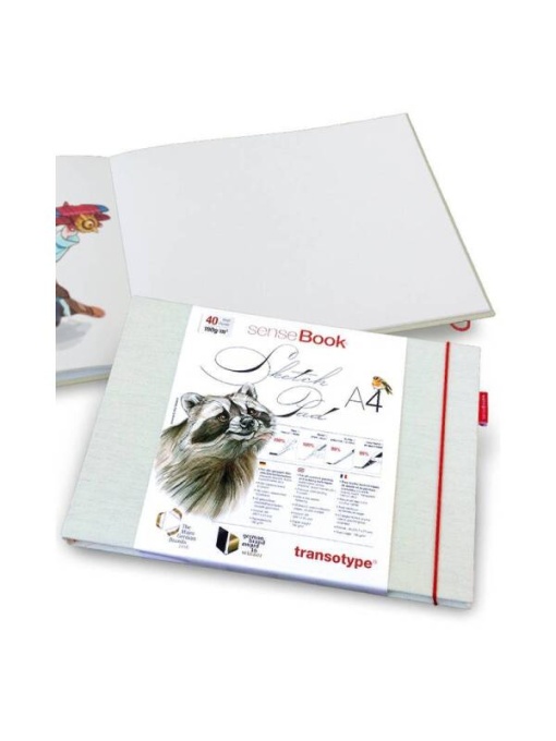 Sketch Pad A4 180g/mp, 29.7 x 21 cm, 40 file senseBook