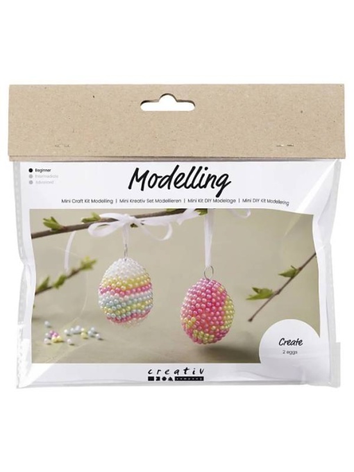 Kit creativ Oua de Paste decorate cu margele 977662