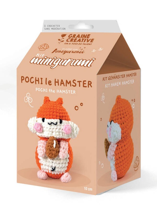 Kit pentru crosetat minigurumi hamster 100 mm Graine Creative 420225