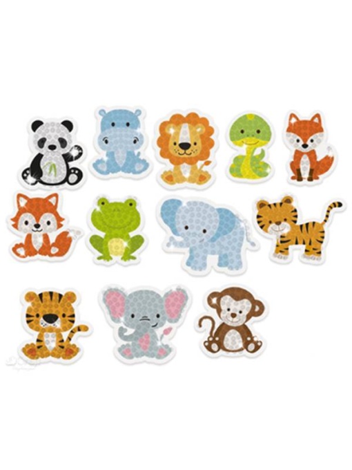 Set 12 abtipilduri in forma de Animalute, cu diamante acrilice Dp Craft KSZK-019