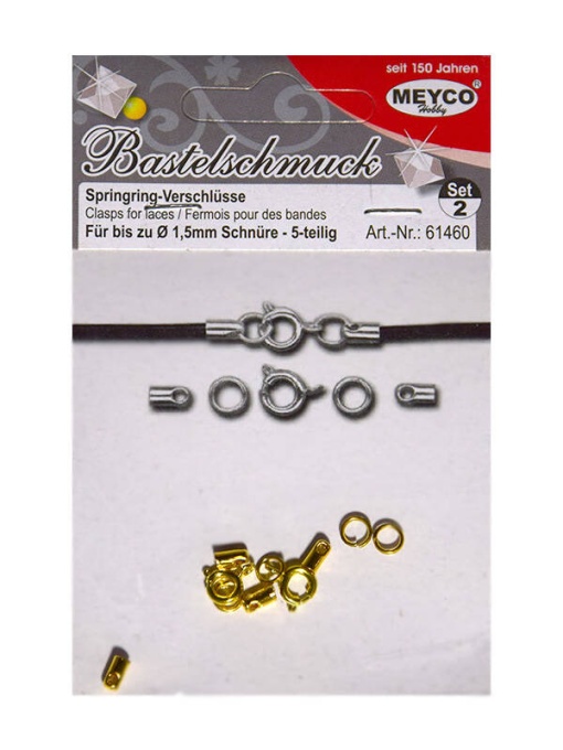 Set 2 inele pentru carabine aurii 1,5 mm Meyco 61460