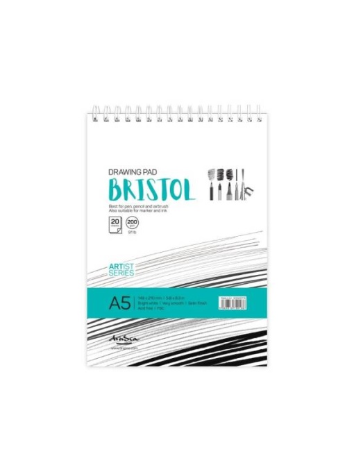 Bloc pentru desen Bristol 200 g/mp 20F Drasca