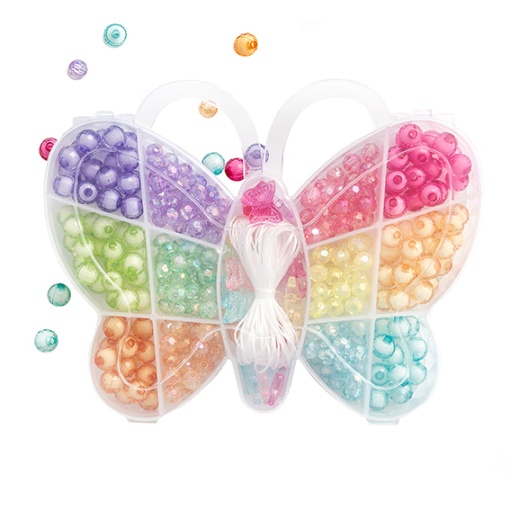 Kit Margele Plastic Cutie Fluture GRZS-005 Dp Craft