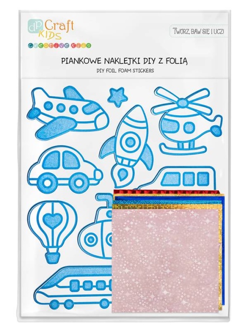 Set 11 abtibilduri spuma vehicule Dp Craft KSPI-433