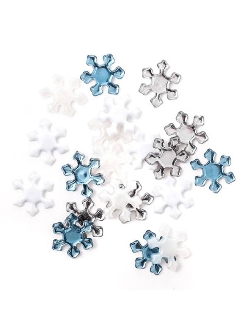 Set 20 cristale decorative fulgi de zapada 2,2cm Dp Craft grkr-132